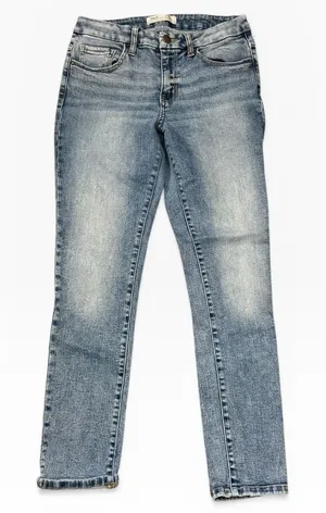 BKE Buckle Stella Mid-Rise Ankle Skinny Jeans Slim Fit Medium Wash 29x27 Stretch thumbnail 1