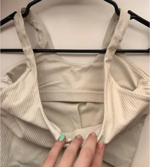 Lululemon Cream Ribbed Align Tank thumbnail 4