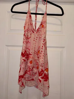 Free People Sandra’s Rose Halter Top thumbnail 3