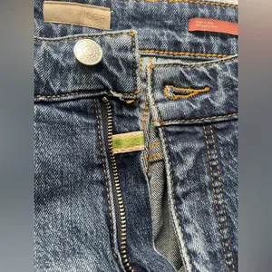 Pilcro Blue Distressed Straight Leg Jeans thumbnail 12