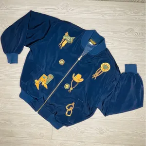 Vintage monaliza long sleeve full zip western theme cowboy / cowgirl jacket OS thumbnail 1