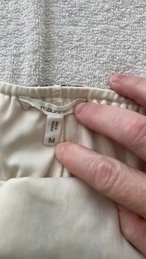 Maurice’s blouse high/low long flowing back bra adj spaghetti strap size medium thumbnail 6