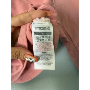 Gymshark Salmon Pink Cropped Sweatshirt Small Athleisure Workout Pullover thumbnail 5