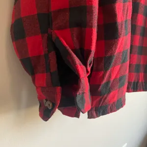 Plaid Sherpa Lined Flannel Jacket Red Size XXL thumbnail 6