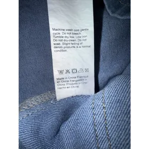 Ladies Blue Denim Sleeveless Jumper‎ Dress Medium Side Button Front Pockets thumbnail 8