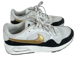 Nike Air Max SE Trainer White Black Gold DV-6842-001 Lace Up Sneakers Size 7.5‎ thumbnail 6