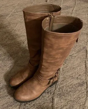 Brown Riding Boots Size 7 thumbnail 1
