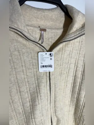 NWT Free People Beige Quincy Knit Mini Skirt Set thumbnail 10
