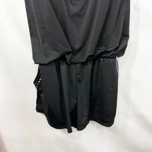 Two 2 Fly Large Romper Studded Black Sleeveless Pockets Goth Edgy Mini Biker 529 thumbnail 4