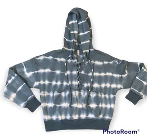 Free People Movement Tie Dye Cropped Hoodie Sweatshirt size medium thumbnail 2