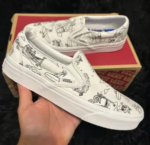 VANS white u-color u-paint slip on shoes sneakers women’s 7 new thumbnail 1