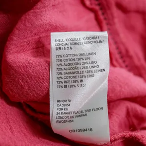 Free People Elsie Puff Sleeve Cotton Linen Blend Tunic‎ Top Women XS Pink Boho thumbnail 5