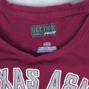 Majestic Texas A&M Aggies T-Shirt‎ Womens Large Maroon Graphic NCAA Tee thumbnail 4