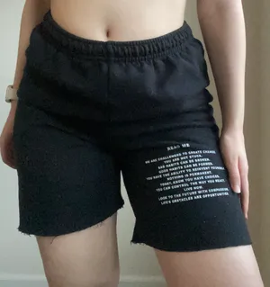 Black Capri Read Me Sweatpants thumbnail 1