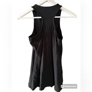 Guess Lace-Up Racerback Tank Top Style 90’s Vintage Y2K Sz Medium Stretch Black thumbnail 4
