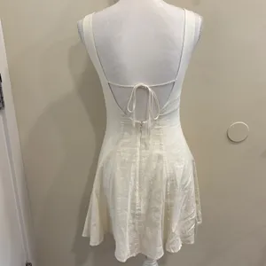 Solid & Striped Carolina Linen-Blend Mini Dress Cream XS Beach Boho Bachelorette thumbnail 4