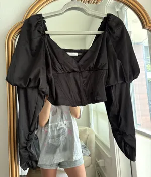 Mustard Seed Corset Satin Top thumbnail 1