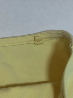 GAP Petite Tube Top S Butter Yellow Strapless Cotton Y2K Bandeau Cropped Stretch thumbnail 8