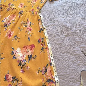 Xhilaration Small Juniors•Floral Sundress•Smocked Bodice and Sleeves•Ruffled Collar thumbnail 6