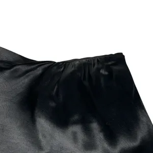 Anthropologie Bl-nk dress Women’s Black satin One-Shoulder Slip Dress Size 6 thumbnail 7
