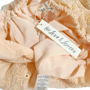 FOR LOVE & LEMONS Frances Cutout Eyelet Mini Dress, Orange, XS thumbnail 13
