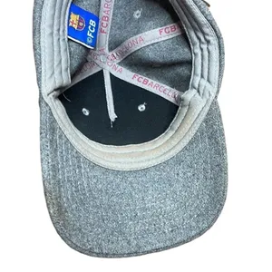 Football Club Barcelona Hat FCB 1899 Grey and black wool and leather thumbnail 4