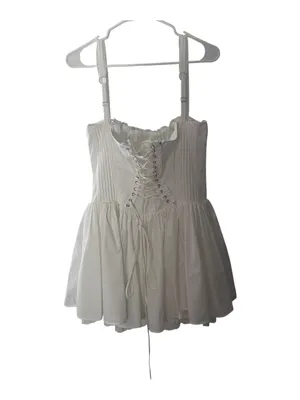 The Vintage Shop Dress Corset Mini Milkmaid Coquette Romantic V13 thumbnail 2
