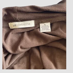 Liz Claiborne Womens Brown 3/4 Sleeve Asymmetrical Open Front Cardigan X-Large thumbnail 5
