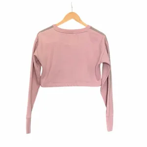 Gymshark Cropped Pullover Sweatshirt Pink thumbnail 3