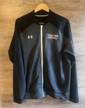 Under Armour Basketball Warmup Jacket Texas Tech Size Large thumbnail 1