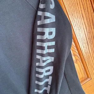 Carhartt Clarksburg Crewneck Pullover Sweatshirt size XS Black Gray thumbnail 5