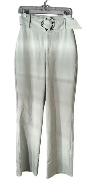 Missguided Seafoam Trousers with‎ Belt Size 6 thumbnail 1