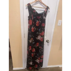 LULUS Teagan Floral Print Off the Shoulder Velvet Dress SIZE L thumbnail 11