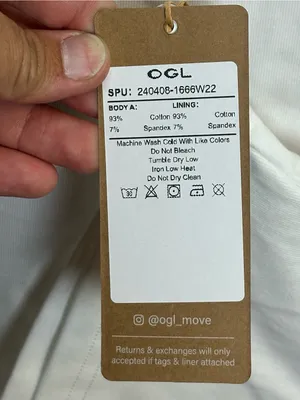 OGL Move Women’s Small White Sleeveless Polo Top Built In Bra Padded Stretch NWT thumbnail 7