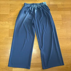 🚩SOLD🚩Halara High Waisted Pockets Career Wide Leg Preppy Lounge Wide Leg Pants L thumbnail 3