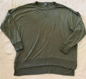 Aerie Olive Green Women's Sweater long sleeve thumbnail 1