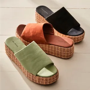 FREE PEOPLE HARBOR RAFFIA FLATFORM SANDALS Size 10 thumbnail 11