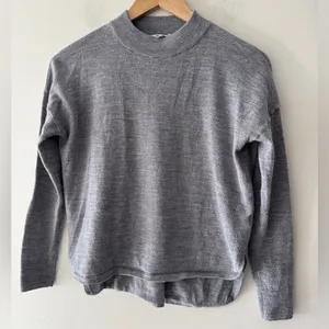 Madewell Gray Boxy Mock Neck‎ Sweater thumbnail 1