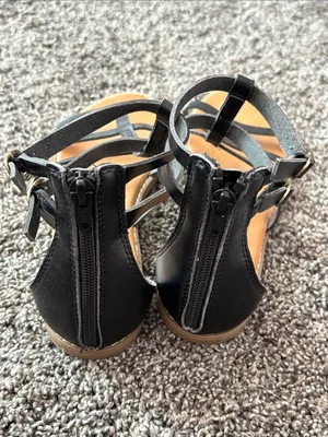 Old Navy Black Strappy Gladiator Sandals thumbnail 3