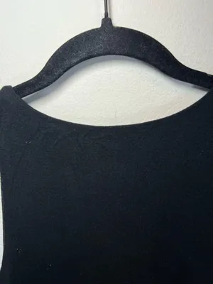 Athleta Santorini High Neck Dress Black Modal UPF 50 Stretch Travel Minimalist M thumbnail 10