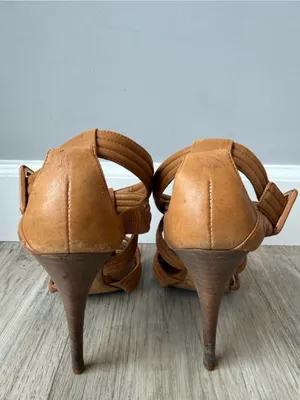 Tory Burch Strappy Leather High Heel Sandals thumbnail 4
