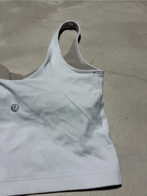 Lululemon White align Cropped Tank Top Bra 2 thumbnail 11