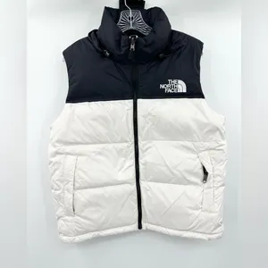 The North Face 1996 Retro‎ Nuptse 700 Down Black/White Vest Women's Size Large thumbnail 2