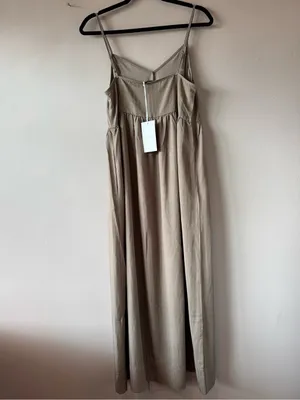 Cozy Earth‎ NWT Women’s Sunset Gathered Flowy Maxi Dress in Ebony Size XS thumbnail 8