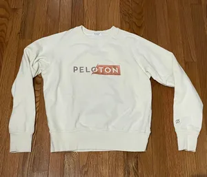 Peloton New White And Pink Sweatshirt S thumbnail 1