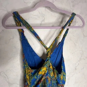 Free people tropical babydoll mini dress thumbnail 5