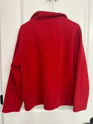 Vintage BellePointe Ohio State Buckeyes Red Fleece Quarter Zip L thumbnail 6