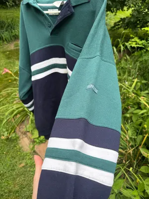 Original Penguin Men’s Striped rugby Polo sweatshirt thumbnail 3