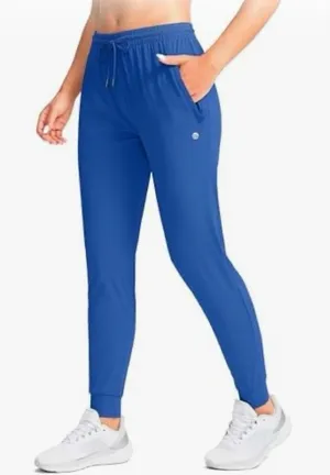 G Gradual Womens Jogger Pants M Blue Zipper Pocket Tapered Running Lounge Travel thumbnail 1