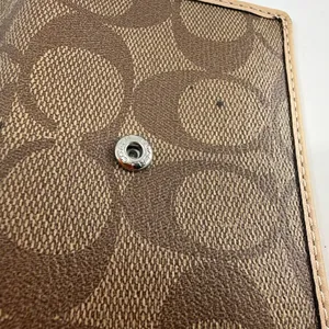 Coach Signature C 6-Ring Brown Coated Canvas Key Case thumbnail 8